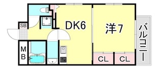 ワコーレ六甲道オービット2の物件間取画像